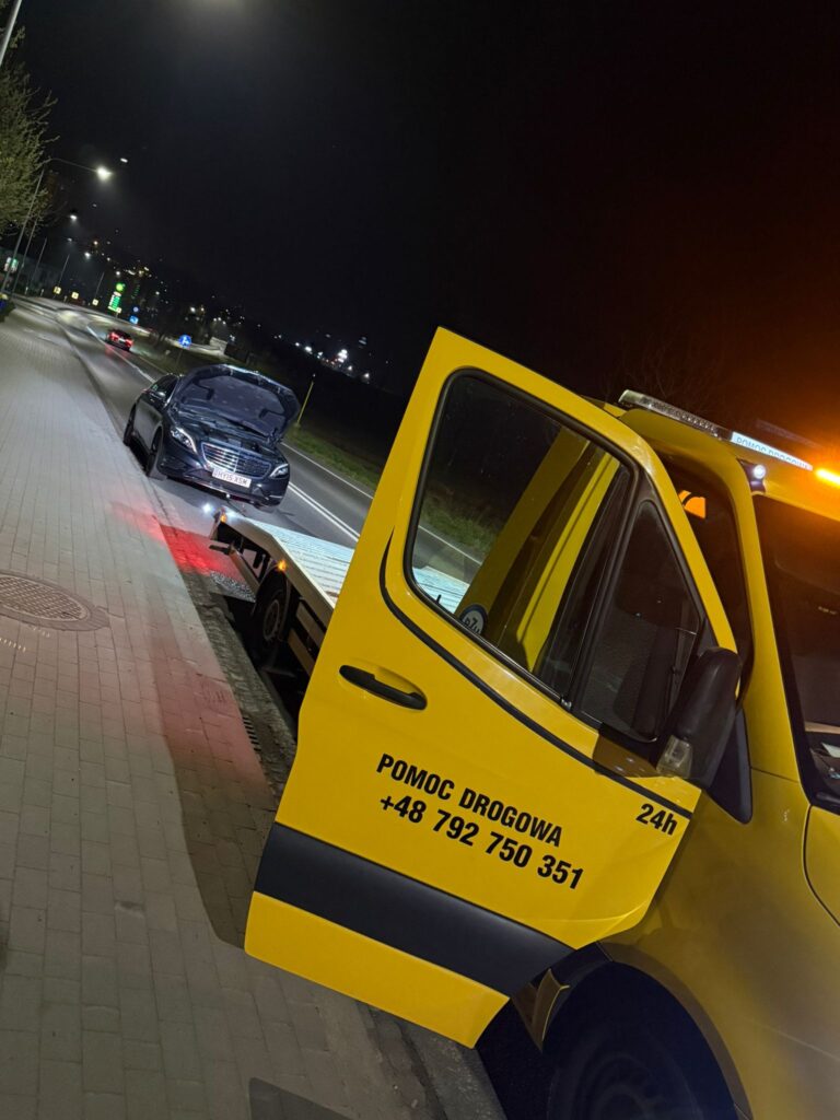 Laweta samochodowa wypadek