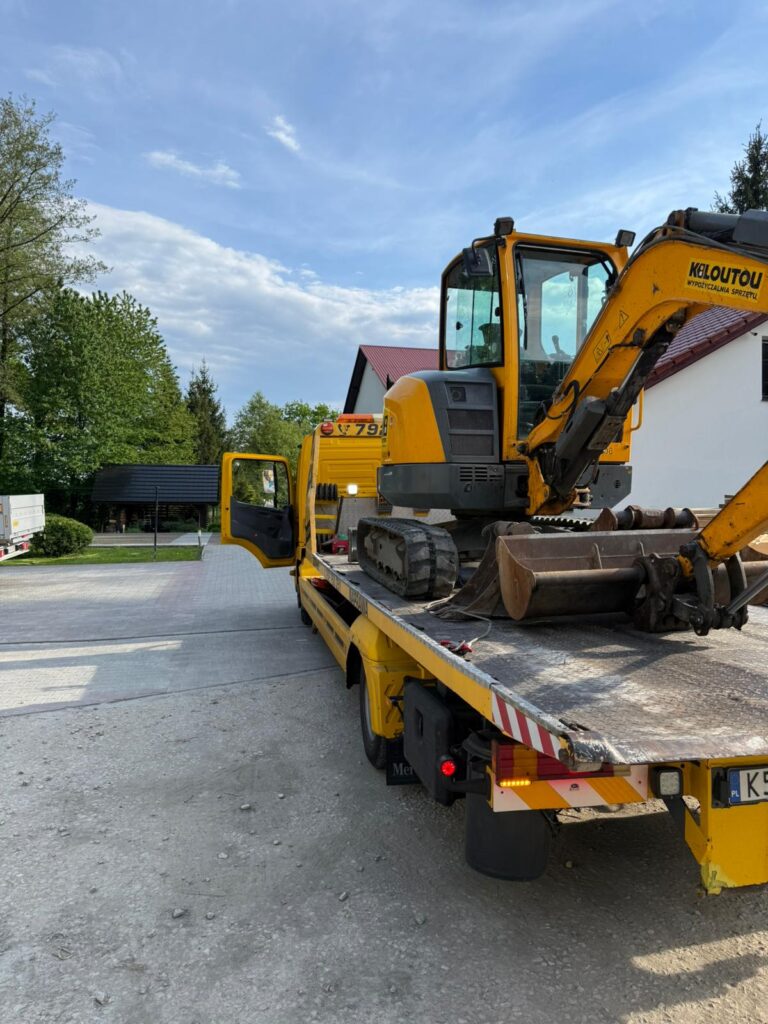 przewóz koparek
